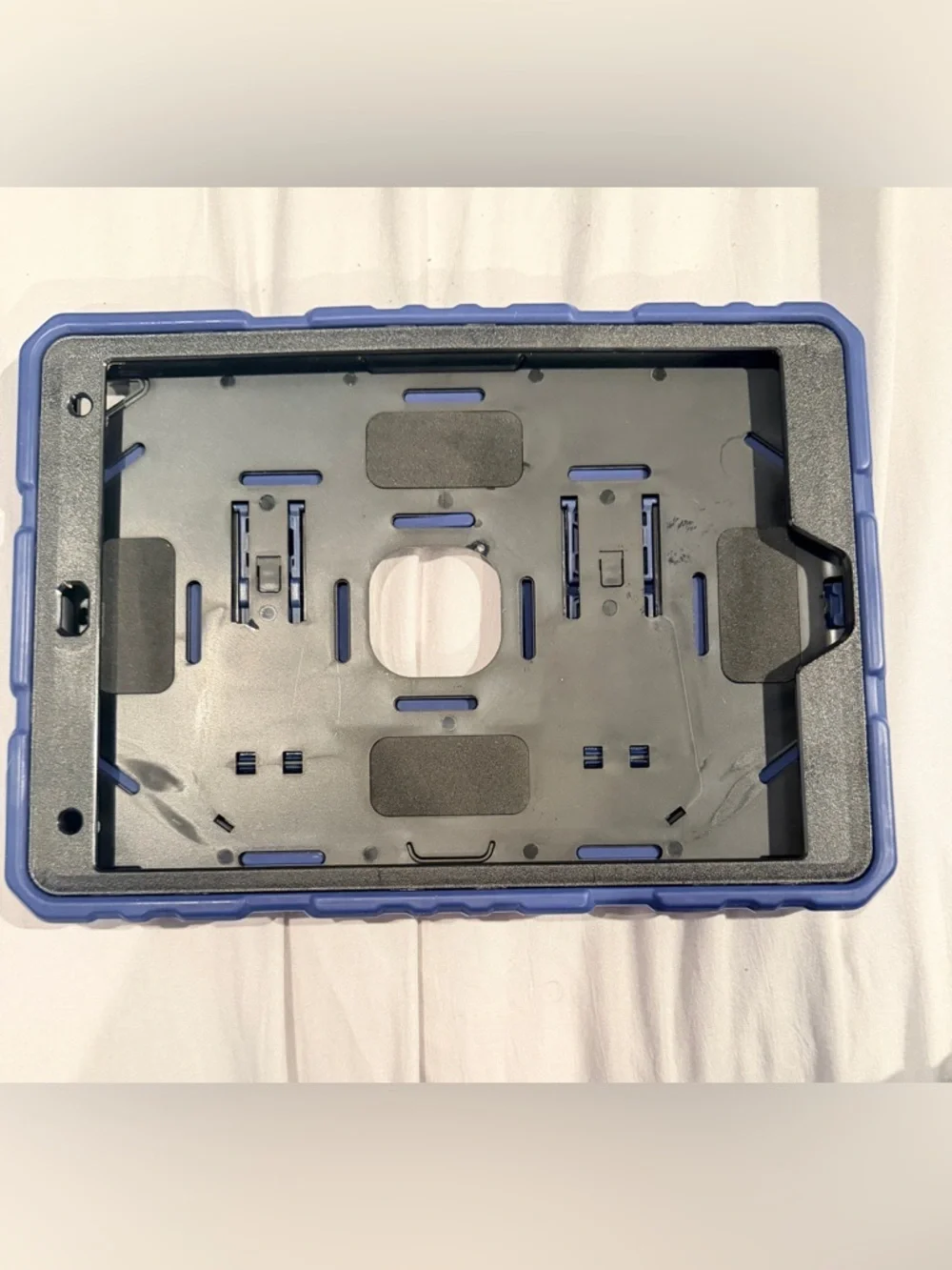 Rugged Shockproof Tablet Case with Built-in Kickstand - Navy Blue